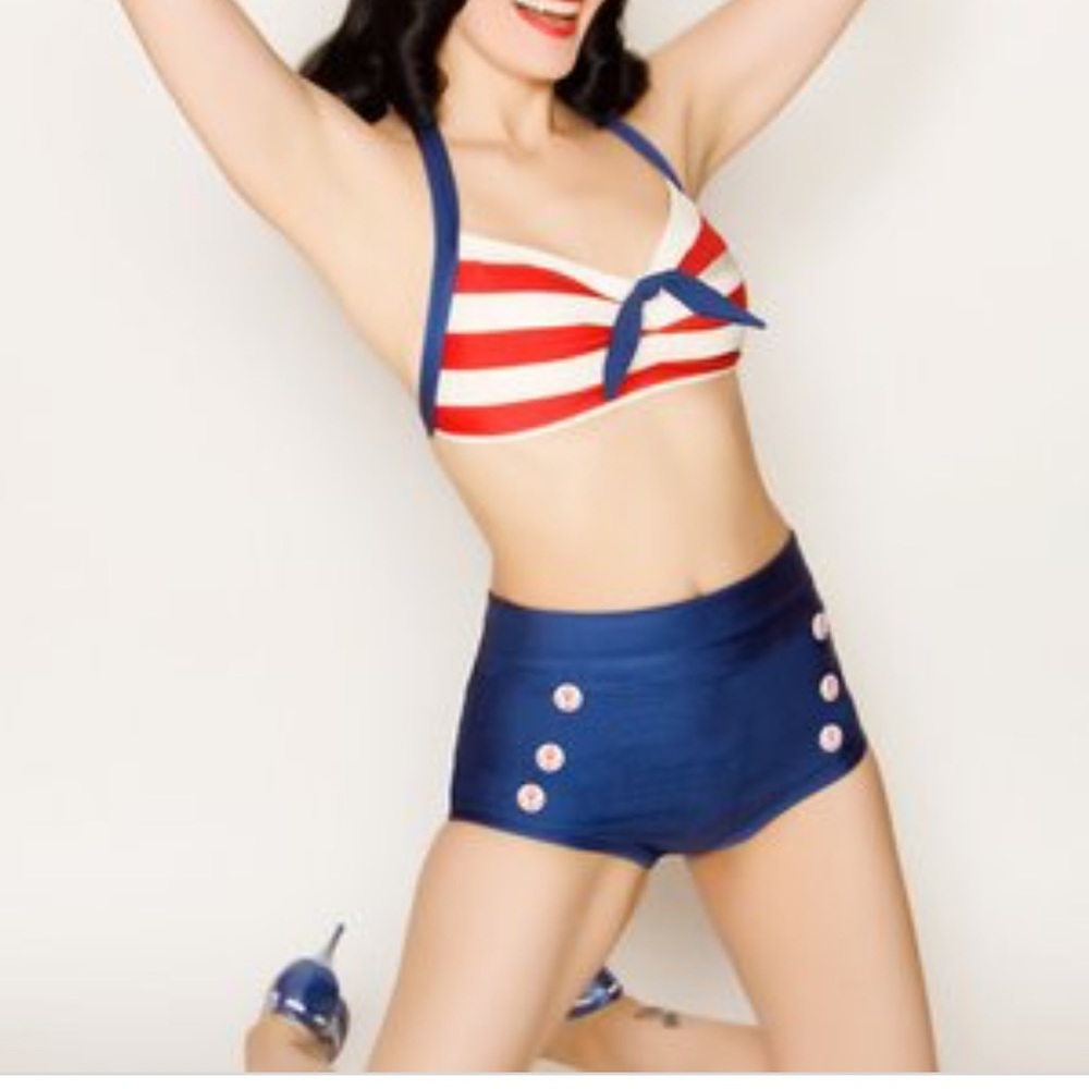Bernie Dexter Sailor girl two piece swimsuit.